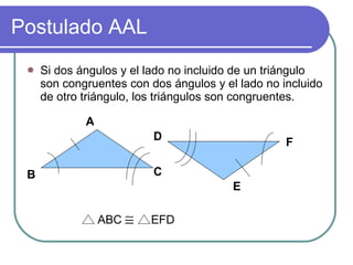 Postulado AAL ,[object Object],A B C D E ABC     EFD F 