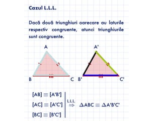 Congruenta triunghiurilor | PPT