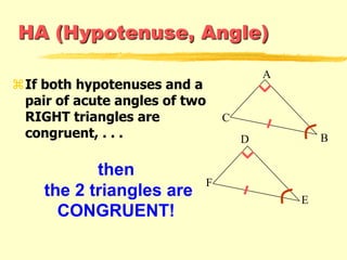 Congruent triangles theorem | PPSX