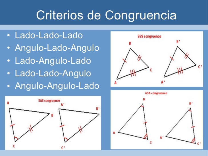 Resultado de imagem para congruencia de triangulos