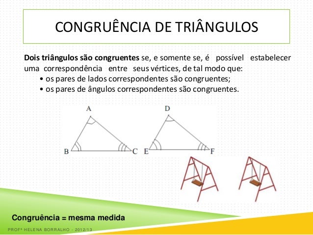 Congruência de triângulos