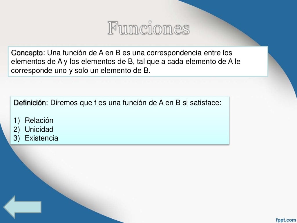 Presentación sobre "Funciones"