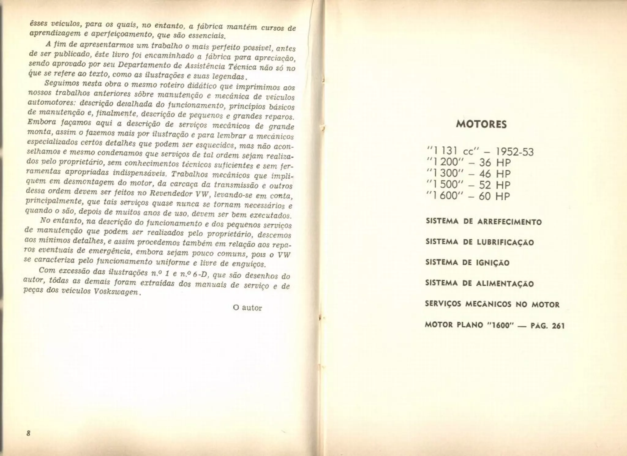 FUSCA e OU VW - LIVRO "Conheça seu Volkswagen AR" 151 pg