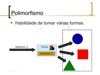 Polimorfismo <ul><li>Habilidade de tomar várias formas. </li></ul>09/10/2007 