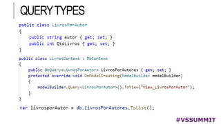QUERYTYPES
#VSSUMMIT
 