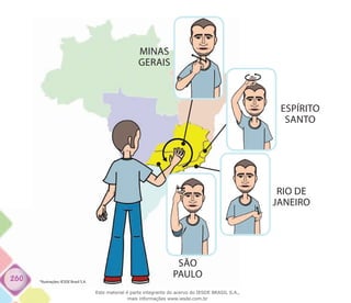 260
MINAS
GERAIS
ESPÍRITO
SANTO
RIO DE
JANEIRO
SÃO
PAULO
*Ilustrações: IESDE Brasil S.A.
Este material é parte integrante do acervo do IESDE BRASIL S.A.,
mais informações www.iesde.com.br
 
