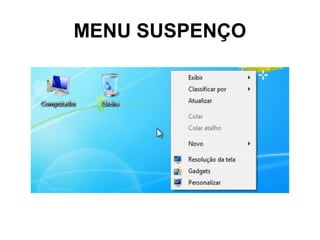 MENU SUSPENÇO
 