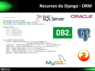 Recursos do Django - ORM
 