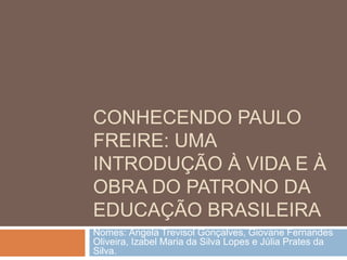  Conceitos De Educação Em Paulo Freire (Em Portuguese do Brasil)  - 0 - Livres