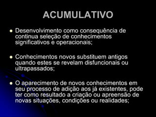 COMUNICÁVELLinguagem informativa a todos os seres humanos que tenham sido instruídos a entende-la;Formulado de tal forma que outros investigadores possam verificar seus dados e hipóteses;Considerado propriedade de toda humanidade;