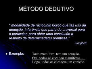 DESENVILVIMENTO HISTÓRICO DO MÉTODOMÉTODO DE BACON