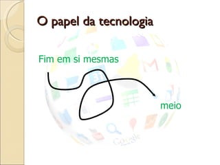 O papel da tecnologia Fim em si mesmas meio 