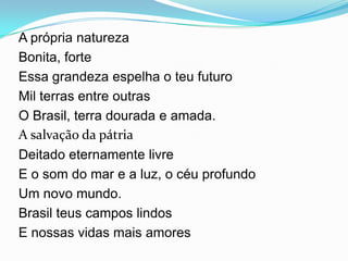 Conhecimento sobre a história do hino nacional brasileiro | PPTX