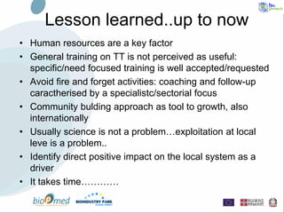 Bioindustry Park Silvano Fumero and bioPmed PPT