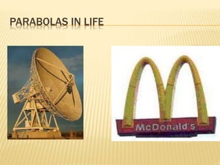 PARABOLAS IN LIFE