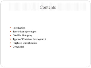 Hughes Classification Conidial ontogeny akanksha | PPTX