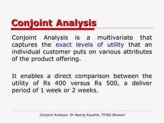 Conjoint Analysis | PPT
