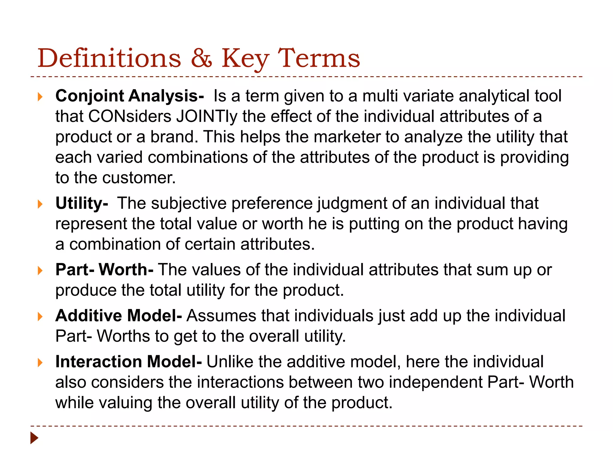Conjoint analysis | PPTX