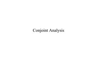 Conjoint Analysis 