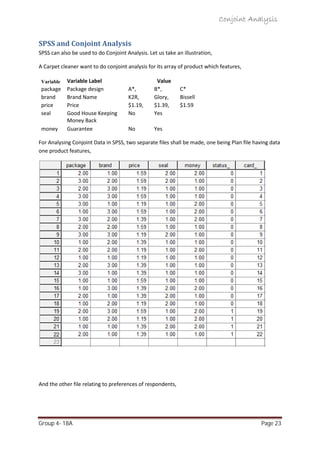 Conjoint Analysis- Multivariate Analysis | PDF