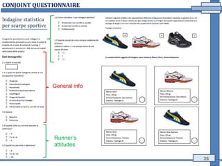 CONJOINT QUESTIONNAIRE
General info
Runner’s
attitudes
26
 