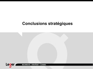 Conclusions stratégiques
 