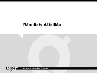 Résultats détaillés
 
