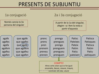 Conjugacio valenciana presents | PPTX
