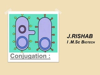 J.RISHAB
I .M.Sc BIOTECH
Conjugation :
 