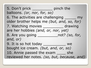 CONJUNCTIONS Quarter 1 Module 4 English 8 | PPT