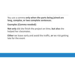 Using Commas Between Conjunctions conjunctions AND ITS USAGE , APPLICATION.pdf