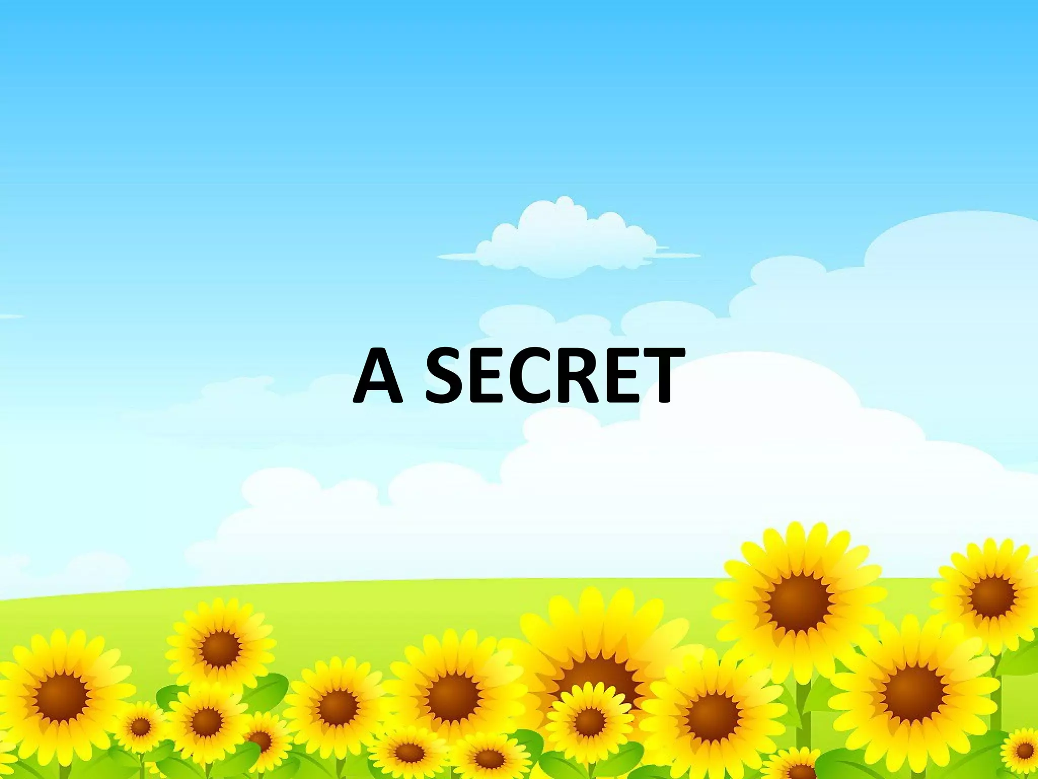A SECRET

 