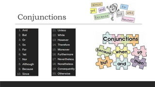 CONJUNCTIONS AND ADJECTIVES PRESENTATION | PPTX