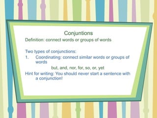 Similarly Conjunction Comprehensive Guide to Conjunctions and Interjections in English ...