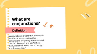 Conjunctions - Communication is the key to success | PPTX