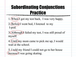 An introduction to conjuntions. compound sentences and complex ...
