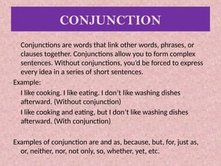 Filament Conjunction Example CONJUNCTIONS_PPT_Grammar_Lesson_for_Year 6 | PPTX