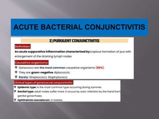 ACUTE BACTERIAL CONJUNCTIVITIS