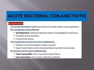 ACUTE BACTERIAL CONJUNCTIVITIS