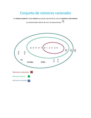 Conjunto de números racionales | PDF