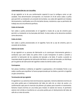 Conjunto movil de un motor