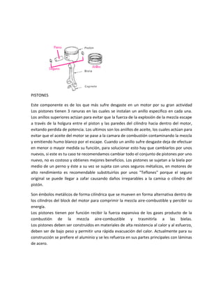 Conjunto movil de un motor