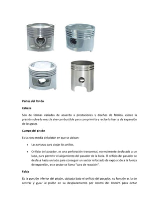 Conjunto movil de un motor