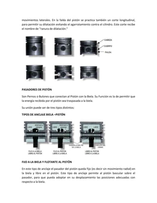 Conjunto movil de un motor