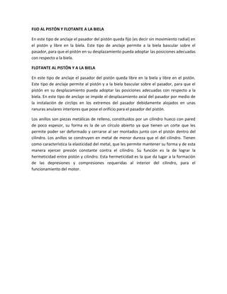 Conjunto movil de un motor