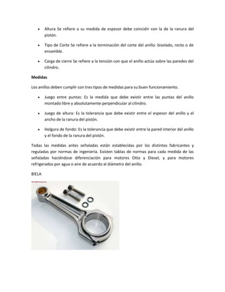 Conjunto movil de un motor