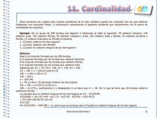 Ax(B -C) = (AxB) - (Ax C)Estructuras Discretas I8