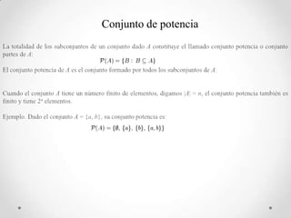 Conjunto de potencia
 