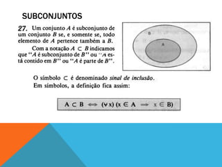SUBCONJUNTOS
 