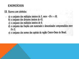EXERCÍCIOS
 